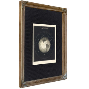 The Celestial Sphere Its Earthly Boundaries — Verdigris Framed Canvas Print | Bella Frye