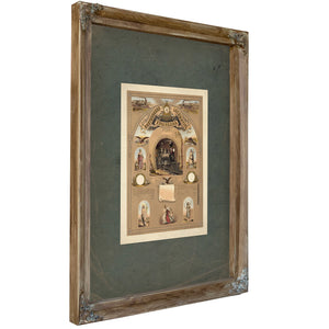 Brotherhood of Locomotive Engineers 1877 — Verdigris Framed Canvas Print | Bella Frye