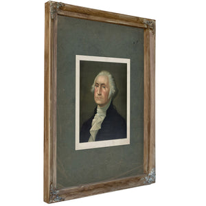 George Washington 1896 — Verdigris Framed Canvas Print | Bella Frye
