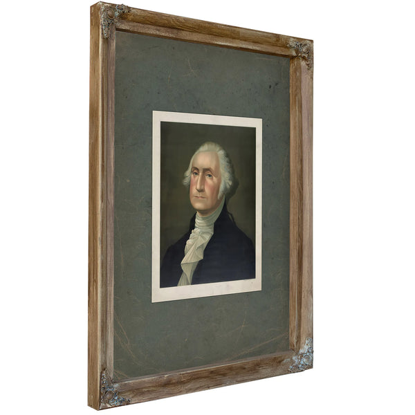 George Washington 1896 — Verdigris Framed Canvas Print | Bella Frye