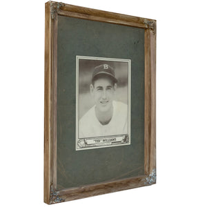 Ted Williams 194 Play Ball — Verdigris Framed Canvas Print | Bella Frye