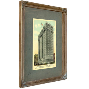 The Vanderbilt Hotel Gilded Age Manhattan Architecture Print — Verdigris Framed Canvas Print | Bella Frye