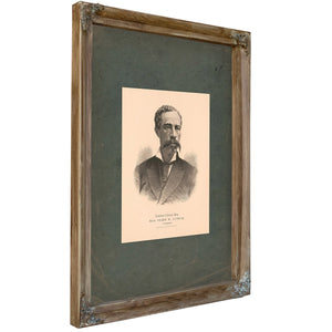 Eminent Colored Men Hon John R Lynch of Mississippi 1884 — Verdigris Framed Canvas Print | Bella Frye