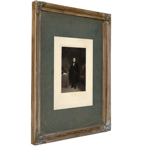 Millard Fillmore 185 1853 — Verdigris Framed Canvas Print | Bella Frye