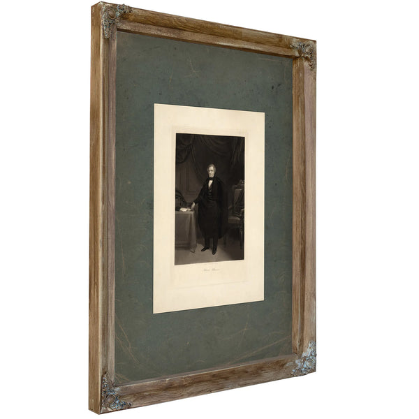 Millard Fillmore 185 1853 — Verdigris Framed Canvas Print | Bella Frye