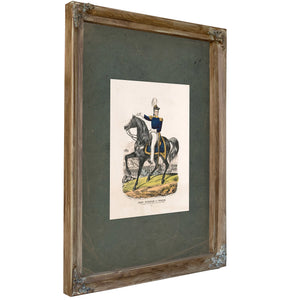 General William J Worth at the Storming of the Bishops Palace Monterey Sept 22nd 1846 1846 — Verdigris Framed Canvas Print | 