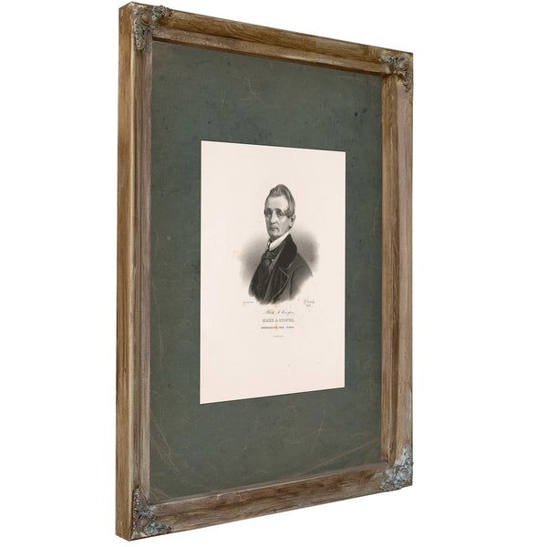Mark a Cooper Representative From Georgia 1843 — Verdigris Framed Canvas Print | Bella Frye