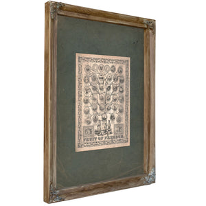 Fruit of Freedom 1858 — Verdigris Framed Canvas Print | Bella Frye