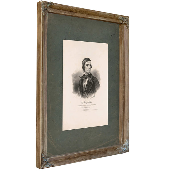 Henry a Wise Representative From Virginia 184 — Verdigris Framed Canvas Print | Bella Frye
