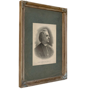 The Right Reverend John S Foley Dd Bishop of Detroit Mich Usa 1889 — Verdigris Framed Canvas Print | Bella Frye
