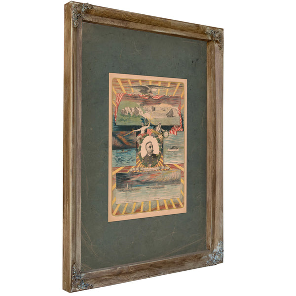 George Dewey 1899 1 — Verdigris Framed Canvas Print | Bella Frye