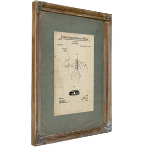 The Gentlemans Flame Patent 582387 — Framed Wall Art Room View | Bella Frye