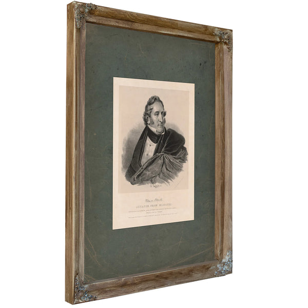 Thomas Hart Benton Senator From Missouri 1837 — Verdigris Framed Canvas Print | Bella Frye