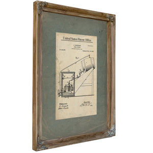The Burkhart Beer Cooler Patent a Study in Victorian Temperance and Temptation — Framed Wall Art Room View | Bella Frye