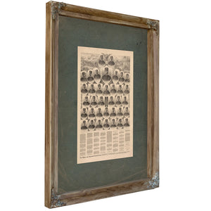 The Military and Historical Portrait Group 19th Century — Verdigris Framed Canvas Print | Bella Frye