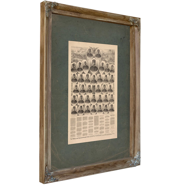 The Military and Historical Portrait Group 19th Century — Verdigris Framed Canvas Print | Bella Frye