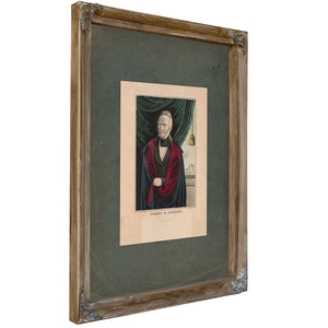 James G Birney 1844 — Verdigris Framed Canvas Print | Bella Frye