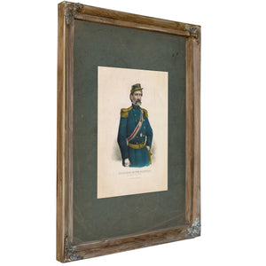 Brigadier General Louis Blenker First Regiment German Rifles 19th Century — Verdigris Framed Canvas Print | Bella Frye