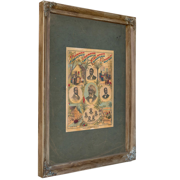 The Heroes and Leaders of the Colored People 1883 — Verdigris Framed Canvas Print | Bella Frye