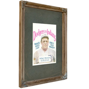 World Series Program — Verdigris Framed Canvas Print | Bella Frye