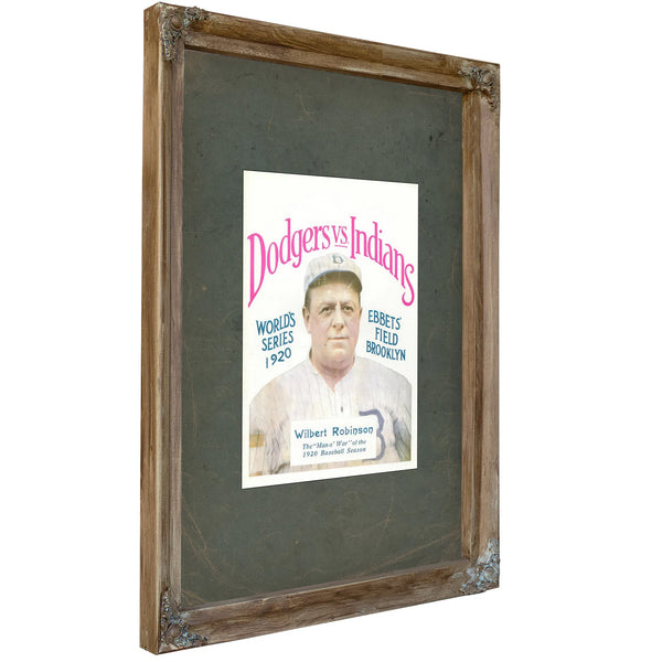 World Series Program — Verdigris Framed Canvas Print | Bella Frye