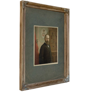 The Late President James a Garfield 1881 — Verdigris Framed Canvas Print | Bella Frye