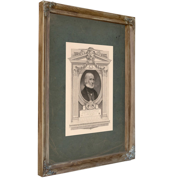 Alexander Anderson the First Engraver on Wood in America 19th Century — Verdigris Framed Canvas Print | Bella Frye