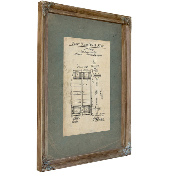 The Mariners Last Hope Patent for Salvation at Sea — Verdigris Framed Canvas Print | Bella Frye