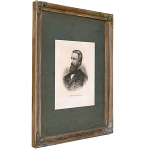 Dmiral David Porter 184s — Verdigris Framed Canvas Print | Bella Frye