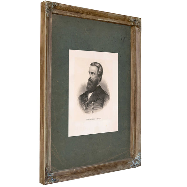 Dmiral David Porter 184s — Verdigris Framed Canvas Print | Bella Frye