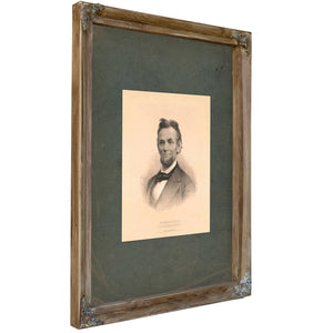 Abraham Lincoln 19th Century 7 — Verdigris Framed Canvas Print | Bella Frye
