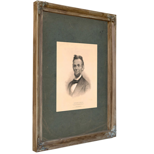 Abraham Lincoln 19th Century 7 — Verdigris Framed Canvas Print | Bella Frye
