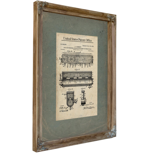 The Publicans Secret Schmidts Cold Pressure Apparatus Patent — Framed Wall Art Room View | Bella Frye