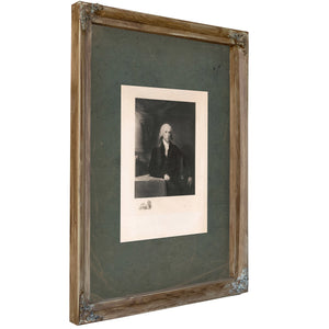 James Madison 1897 — Verdigris Framed Canvas Print | Bella Frye