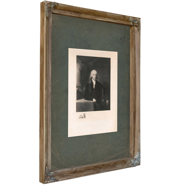 James Madison 1897 — Verdigris Framed Canvas Print | Bella Frye