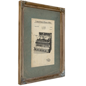 The Merchants Mechanical Mind Fuller Cash Register Patent — Framed Wall Art Room View | Bella Frye