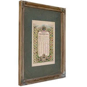 An Acknowledgment From the Delegates to the Philadelphia Commercial Museum 1899 1899 — Verdigris Framed Canvas Print | Bella 