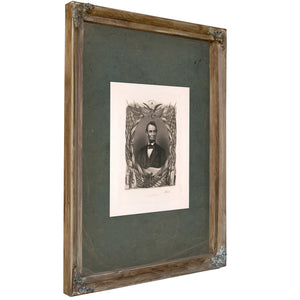 Abraham Lincoln 19th Century 4 — Verdigris Framed Canvas Print | Bella Frye