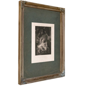 Young American Crushing Rebellion and Sedition 1864 — Verdigris Framed Canvas Print | Bella Frye