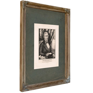 Millard Fillmore Whig Candidate for Vice President of the United States 1848 — Verdigris Framed Canvas Print | Bella Frye