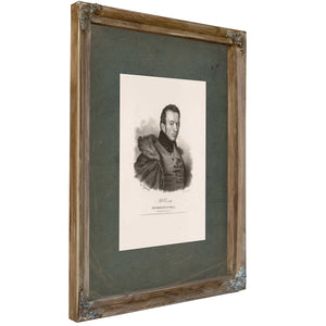 Joel Roberts Poinsett Secretary of War 1838 1 — Verdigris Framed Canvas Print | Bella Frye