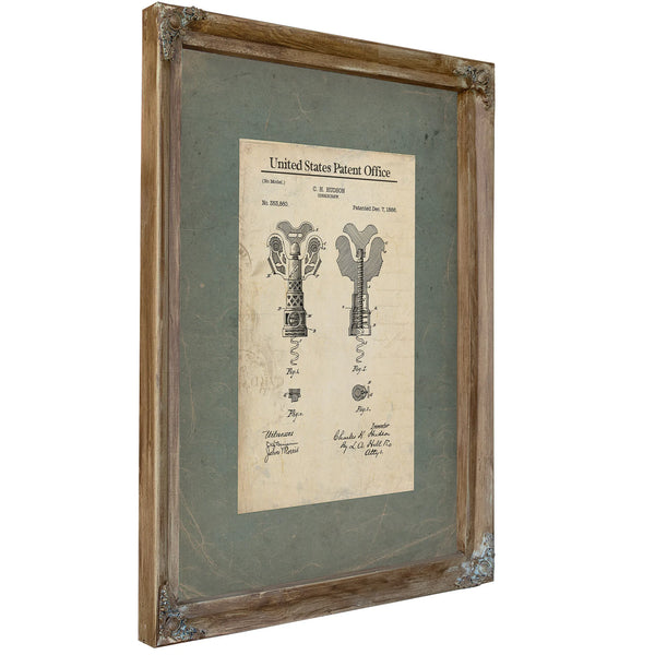 The Hudson Corkscrew Patent of 1886 — a Victorian Mechanical Marvel — Framed Wall Art Room View | Bella Frye