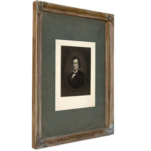 Thaddeus Stevens 19th Century — Verdigris Framed Canvas Print | Bella Frye