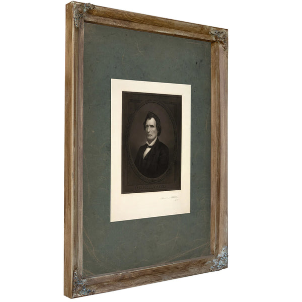 Thaddeus Stevens 19th Century — Verdigris Framed Canvas Print | Bella Frye