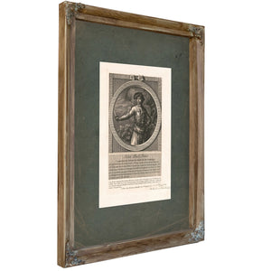 John Paul Jones Commodore Au Service Des Etats Unis De Lame╠ürique 178s — Verdigris Framed Canvas Print | Bella Frye