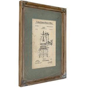 The Vintners Mechanical Servant — Patent Archive Print — Framed Wall Art Room View | Bella Frye