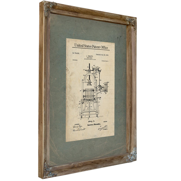 The Vintners Mechanical Servant — Patent Archive Print — Framed Wall Art Room View | Bella Frye