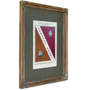 Cornell V Brown Football Game Oct 24 1914 — Verdigris Framed Canvas Print | Bella Frye