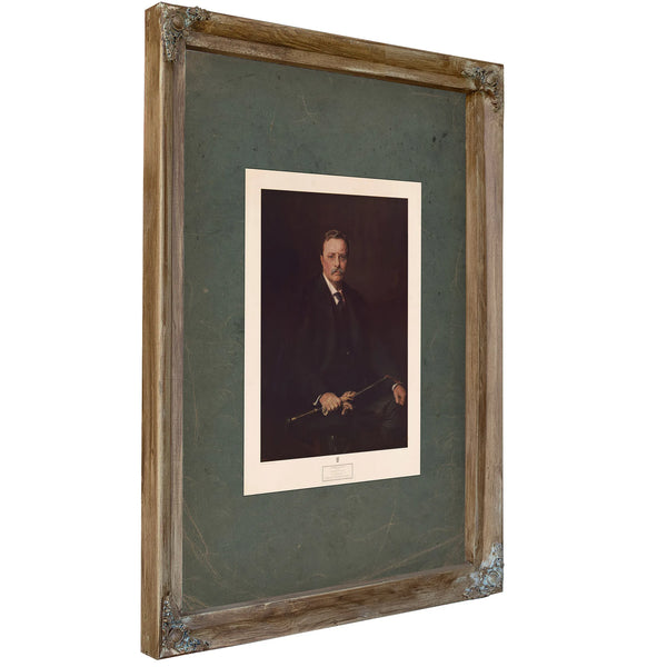 Theodore Roosevelt 26th President of the United States 198 — Verdigris Framed Canvas Print | Bella Frye