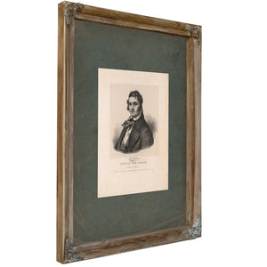 Lewis F Linn Senator From Missouri 1837 — Verdigris Framed Canvas Print | Bella Frye